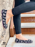 Black Suede Sugar Skulls Size 6