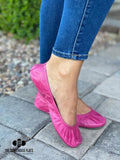 Bright Pink Oil Tanned Storehouse Flats Size 5