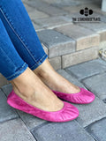 Bright Pink Oil Tanned Storehouse Flats Size 5